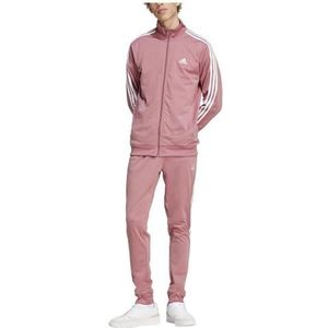 adidas Heren Basic 3-Stripes Tricot Track Suit, preloved crimson, S
