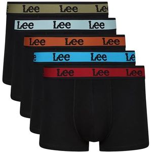 Lee Boxershorts voor heren in zwart | Soft Touch Cotton Trunks, Zwart, M