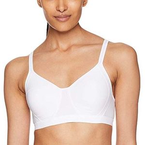 Hanes X-Temp Mesh voor dames, volledige dekking, verkoelend draadloos converteerbaar, comfortabele draadloze T-shirtbeha, Wit, 3XL