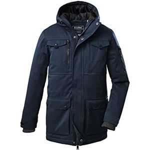 killtec jongens Outdoorjas/functionele parka met capuchon KOW 190 BYS PRK, dark ocean, 128, 38484-000