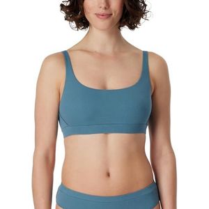 Schiesser Dames bustier fijn ripp-Pure Rib ondergoed, blauwgrijs_179880, 42, blauwgrijs_179880, 42