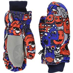 Barts Unisex kinder nylon Mitts Kids wanten, blauwe print, 2