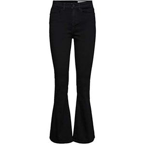 Noisy may NMSALLIE Damesjeans, hoge taille, zwart, 28