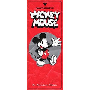 Komar 052-DVD1 Mickey vlies fotobehang, rood/zwart/wit, 100 x 250 cm