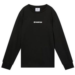 Champion Legacy Boys, Graphic T-shirt met lange mouwen, XXS, zwart, Zwart, XXS