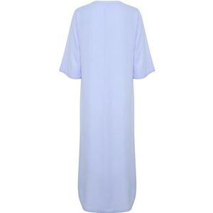 KAFFE Kaftanjurk voor dames, halve mouwen, midi-lengte, V-hals, hals, regular fit, Windsurfer, 36