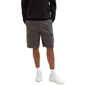 TOM TAILOR Cargoshorts voor heren, relaxed fit, 10899 - Tarmac Grey, 31