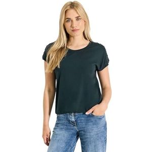 Decoratief T-shirt, fir green, 40