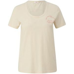 s.Oliver T-shirt voor dames met print op de rug, 81d0, 32