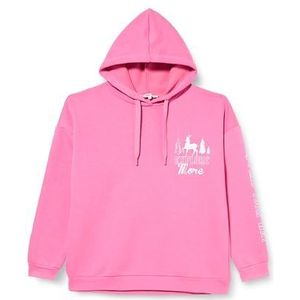 Koton Oversized hoodie met lange mouwen voor dames, roze (259), XL