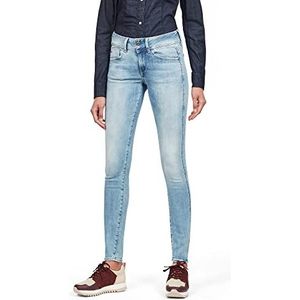 G-Star Raw Jeans dames Lynn Mid Waist Skinny , Blau (Sun Faded Blue 8968-a587) , 26W / 32L