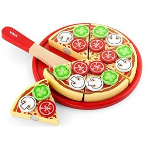 Viga Toys - snijset - pizza vegetarisch