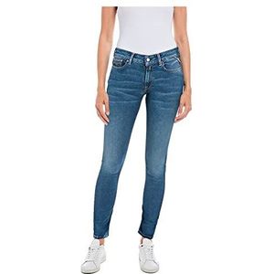 Replay Skinny fit Jeans New Luz Hyperflex Original Collection voor dames, 009, medium blue., 27W / 30L