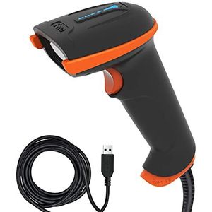 Tera 1D Laser Barcode Scanner USB Bedrade Handheld Barcode Scanner Handheld Barcode Scanner Reader Plug and Play, L5100Y