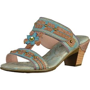 Laura Vita Becttinoo 32 Peeptoe sandalen voor meisjes, blauw blauw blauw blauw, 35 EU