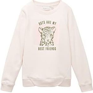 TOM TAILOR Meisjes Kindersweatshirt met print 1032965, 29357 - Cotton Candy Pink, 92-98