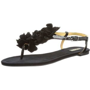 Buffalo Girl 310-2215-3 310-2215-3 dames teenslippers, zwart (black 01), EU 42, zwart zwart 01, 42 EU