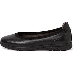 Tamaris Comfort Dames 8-82100-41 comfortabele extra brede comfortabele schoen klassieke alledaagse schoenen zakelijke ballerina's, zwart, 42 EU Breed