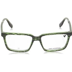 KARL LAGERFELD KL6113 bril, gestreept, groen, 55/16/145 voor heren, Groen (Striped Green)