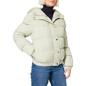 Urban Classics Puffer jas met capuchon voor dames, softsalvia, XS