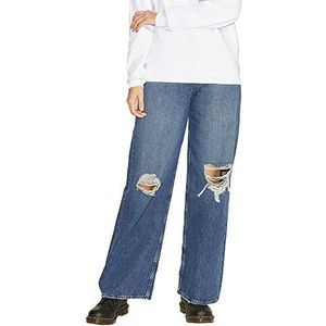 JACK&JONES JXTOKYO Wide HW CR6005 SN damesbroek, donkerblauw denim, 26/30, donkerblauw (dark blue denim), 26W x 30L