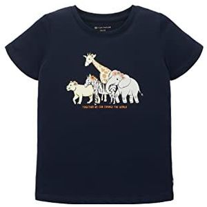 TOM TAILOR Meisjes 1036081 T-shirt voor kinderen, 10668-Sky Captain Blue, 128/134, 10668 - Sky Captain Blue, 128 cm