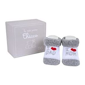 Chicco Doos met slofjes, Sokken Uniseks 0-24, Grijs, Eén maat