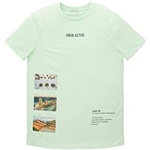 TOM TAILOR Jongens 1035990 T-shirt voor kinderen, 31093-Fresh Apple Lime Green, 152, 31093 - Fresh Apple Lime Green, 152 cm
