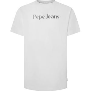 Pepe Jeans Heren Clifton T-shirt, wit (wit), XS, Wit (wit), XS