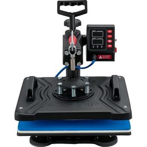 VEVOR 5 in 1 TLM13135 warmtedrukmachine, Blauw, Zwart, M