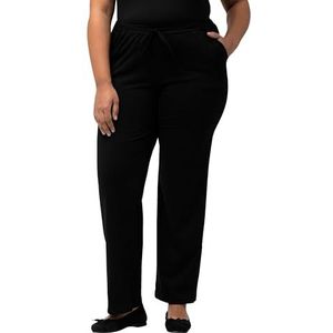 Ulla Popken, Dames, grote maten, jerseybroek, zwart, 36W x 30L