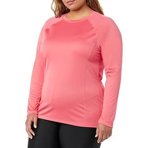 Amazon Essentials Dames Rash Guard lange mouw, koraalroze, X-Small