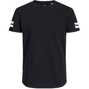 JACK & JONES T-shirt voor heren, grafisch, zwart, M