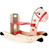 Small Foot 10387 Hobbelpaard "Ster" van hout, met rugbeugel en houten handgrepen voor een goede grip, vanaf 2 jaar speelgoed