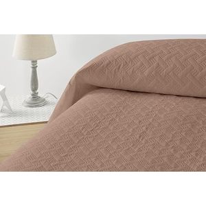 Degrees home Glad - sprei voor bed 180 - sprei Bouti bed - lente zomer - 270 x 260 cm - bruin