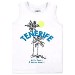 Tuc Tuc Mouwloos T-shirt voor baby's en peuters, Wit, 4 Jaren