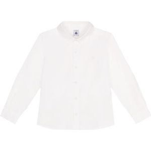 Petit Bateau Shirt met lange mouwen voor kinderen en jongeren, Wit, 6 jaar