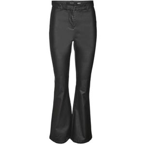 Bestseller A/S VMJADE MR Coated Flared Pants, zwart, (XS) W x 30L