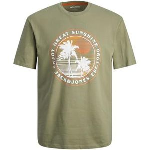 JACK & JONES JJOWEN Summer Tee SS Crew Neck, oil green, S