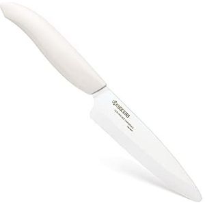 KYOCERA GEN COLOUR FK-110WH-WH Keramiekmes voor fruit en groente keramisch mes voor absoluut nauwkeurige sneden. Greepkleur wit. Lengte lemmet: 11 cm