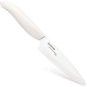 Kyocera GEN white keramisch fruit- en groentemes, lemmet: 11 cm, ergonomische handgreep, extreem scherp keukenmes, koksmes, professioneel mes, eenvoudig snijden van groenten en fruit