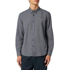 MUSTANG heren Style Clemens Fine Stripe Gekleed shirt Basic Fine Stripe_grey 12477