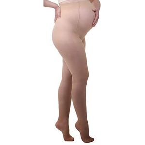 Mamsy Zwangerschapspanty 20den, Transparant, Made in Italy Naturel, XL