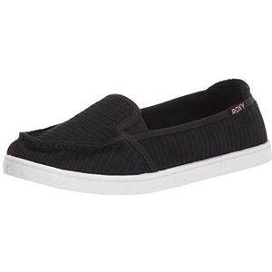 Roxy Dames Minnow Slip on Sneaker Schoen, Zwart, 38.5 EU