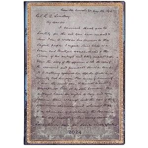 Paperblanks 12 maanden softcover flexis-kalender 2024, Frederick Douglass, brief voor burgerrechten, horizontaal, midi (125 × 175 mm)