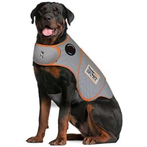 Thundershirt Sport Dog Angst Jas | Dierenarts Aanbevolen Kalmerende Oplossing Vest voor Vuurwerk Donder, Reizen, Scheiding | Platina, XXL