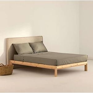 Belum beddengoedset, satijn, aantal draden 300, voor 150/160 cm, laken 240 x 270 cm, hoeslaken 160 x 200 cm + 35 cm, kussensloop: 50 x 80 cm, 2 stuks