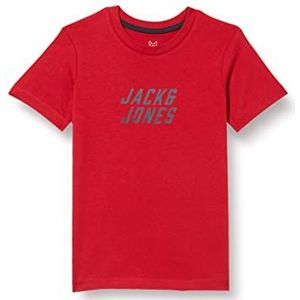 Jack & Jones Junior Boy's JCOHAAK Tee SS Crew Neck JNR T-shirt, Chili Pepper, 140, Chilipeper, 140 cm