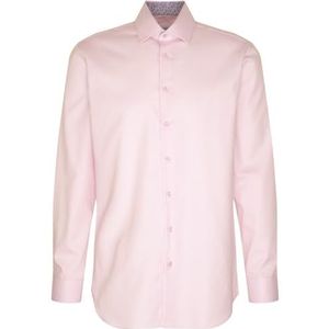 Seidensticker - Zakelijk Overhemd - Roze - Regular Fit - Strijkvrij - Lange Mouwen - 100% Katoen