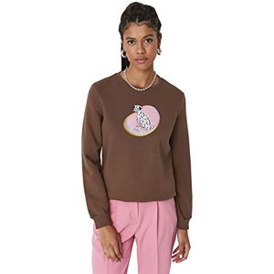 Trendyol Sweatshirt - Beige - Standaard, Beige, S